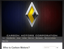 Tablet Screenshot of carbonmotors.com